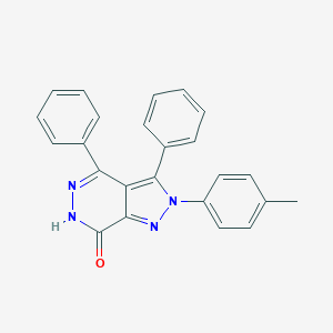 molecular formula C24H18N4O B292339 2-(4-methylphenyl)-3,4-diphenyl-2,6-dihydro-7H-pyrazolo[3,4-d]pyridazin-7-one 