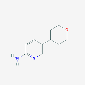 molecular formula C10H14N2O B2923406 5-(四氢-2H-吡喃-4-基)吡啶-2-胺 CAS No. 1159814-73-9