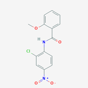 molecular formula C14H11ClN2O4 B2923435 N-(2-chloro-4-nitrophenyl)-2-methoxybenzamide CAS No. 133687-89-5