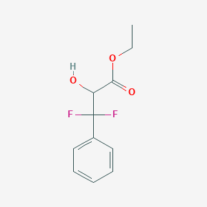 molecular formula C11H12F2O3 B2923455 Ethyl 3,3-difluoro-2-hydroxy-3-phenylpropanoate CAS No. 144156-71-8