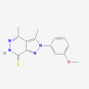 2-(3-methoxyphenyl)-3,4-dimethyl-2,6-dihydro-7H-pyrazolo[3,4-d]pyridazine-7-thione