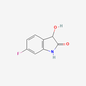 molecular formula C8H6FNO2 B2923471 6-氟-3-羟基-2,3-二氢-1H-吲哚-2-酮 CAS No. 959085-39-3