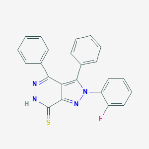 2-(2-fluorophenyl)-3,4-diphenyl-2,6-dihydro-7H-pyrazolo[3,4-d]pyridazine-7-thione