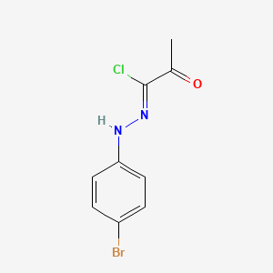 molecular formula C9H8BrClN2O B2923482 N-(4-溴苯基)-2-氧代丙烷酰肼酰氯 CAS No. 1402210-65-4