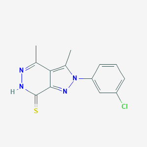 2-(3-chlorophenyl)-3,4-dimethyl-6H-pyrazolo[3,4-d]pyridazine-7-thione