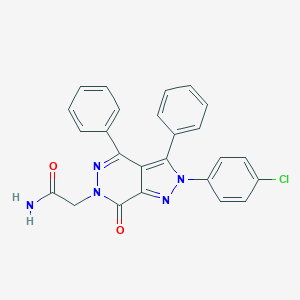 2-[2-(4-chlorophenyl)-7-oxo-3,4-diphenyl-2,7-dihydro-6H-pyrazolo[3,4-d]pyridazin-6-yl]acetamide