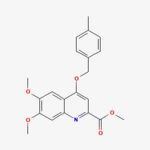 Methyl 6,7-dimethoxy-4-((4-methylbenzyl)oxy)quinoline-2-carboxylate