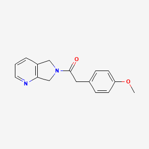 B2923537 2-(4-methoxyphenyl)-1-(5H-pyrrolo[3,4-b]pyridin-6(7H)-yl)ethanone CAS No. 2176201-50-4