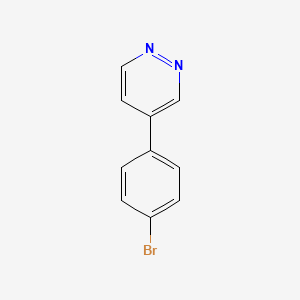 molecular formula C10H7BrN2 B2923541 4-(4-溴苯基)哒嗪 CAS No. 1621468-76-5