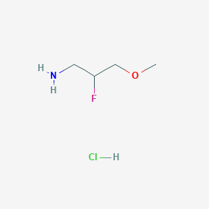 molecular formula C4H11ClFNO B2923550 2-氟-3-甲氧基丙胺盐酸盐 CAS No. 1780673-34-8