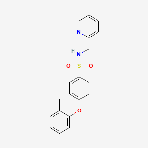 molecular formula C19H18N2O3S B2923556 N-(吡啶-2-基甲基)-4-(邻甲苯氧基)苯磺酰胺 CAS No. 667913-39-5