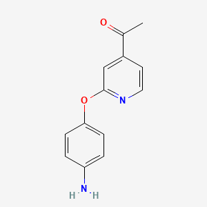 B2923557 4-Acetyl-2-(4-aminophenoxy) pyridine CAS No. 1545087-40-8