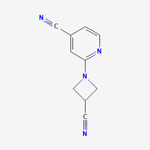B2923560 2-(3-Cyanoazetidin-1-yl)isonicotinonitrile CAS No. 2034512-97-3