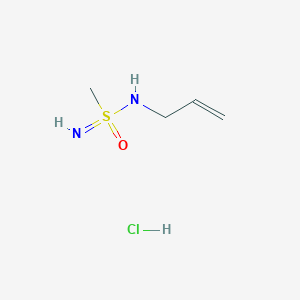 molecular formula C4H11ClN2OS B2923562 N-(甲基磺酰亚氨基)丙-2-烯-1-胺；盐酸盐 CAS No. 2408958-45-0