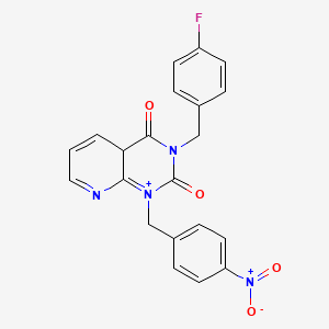 B2923613 3-[(4-fluorophenyl)methyl]-1-[(4-nitrophenyl)methyl]-4aH-pyrido[2,3-d]pyrimidin-1-ium-2,4-dione CAS No. 2097858-32-5