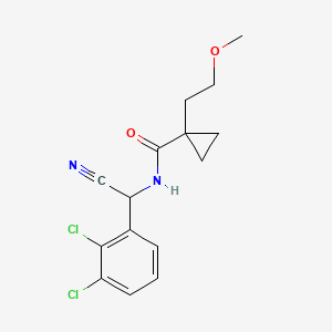B2923614 N-[Cyano-(2,3-dichlorophenyl)methyl]-1-(2-methoxyethyl)cyclopropane-1-carboxamide CAS No. 1607280-41-0