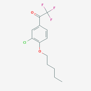 B2923625 3'-Chloro-4'-n-pentoxy-2,2,2-trifluoroacetophenone CAS No. 1443311-03-2