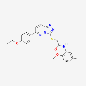 molecular formula C23H23N5O3S B2923635 2-((6-(4-ethoxyphenyl)-[1,2,4]triazolo[4,3-b]pyridazin-3-yl)thio)-N-(2-methoxy-5-methylphenyl)acetamide CAS No. 894062-50-1