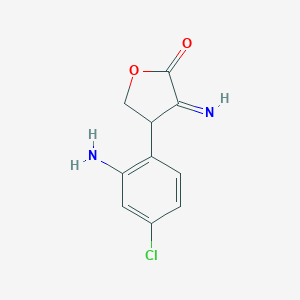 molecular formula C10H9ClN2O2 B292364 4-(2-amino-4-chlorophenyl)-3-iminodihydro-2(3H)-furanone 