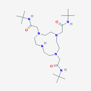 molecular formula C26H53N7O3 B2923646 2,2',2''-(1,4,7,10-tetraazacyclododecane-1,4,7-triyl)tris(N-(tert-butyl)acetamide) CAS No. 2112824-30-1