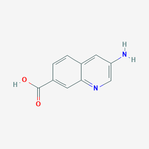 molecular formula C10H8N2O2 B2923649 3-Aminoquinoline-7-carboxylic acid CAS No. 1824051-45-7