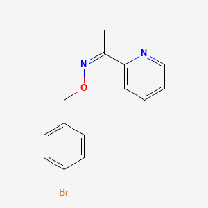 molecular formula C14H13BrN2O B2923669 1-(2-pyridinyl)-1-ethanone O-(4-bromobenzyl)oxime CAS No. 866154-50-9
