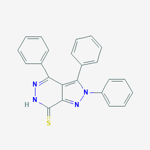 molecular formula C23H16N4S B292367 2,3,4-triphenyl-2,6-dihydro-7H-pyrazolo[3,4-d]pyridazine-7-thione 