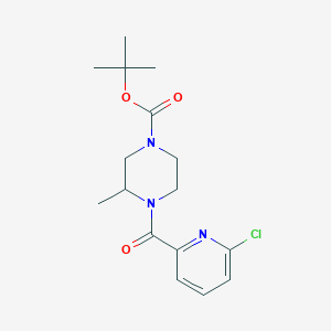 Tert-butyl 4-(6-chloropyridine-2-carbonyl)-3-methylpiperazine-1-carboxylate