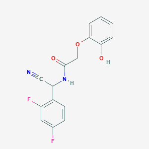 N-[cyano(2,4-difluorophenyl)methyl]-2-(2-hydroxyphenoxy)acetamide