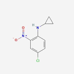 molecular formula C9H9ClN2O2 B2923683 4-chloro-N-cyclopropyl-2-nitroaniline CAS No. 304914-98-5