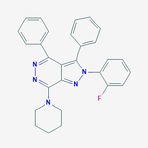 2-(2-fluorophenyl)-3,4-diphenyl-7-(1-piperidinyl)-2H-pyrazolo[3,4-d]pyridazine