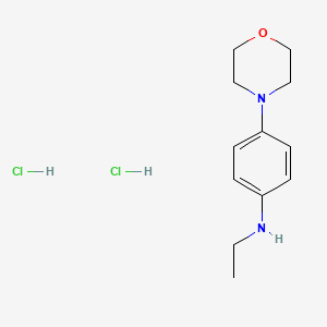 molecular formula C12H20Cl2N2O B2923700 N-ethyl-4-(morpholin-4-yl)aniline dihydrochloride CAS No. 1989672-26-5