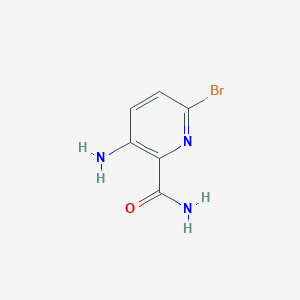 molecular formula C6H6BrN3O B2923703 3-氨基-6-溴吡啶甲酰胺 CAS No. 1660117-37-2