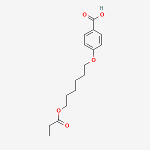 4-{[6-(Propionyloxy)hexyl]oxy}benzenecarboxylic acid