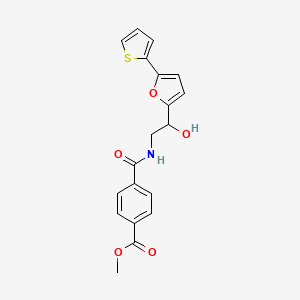 Methyl 4-({2-hydroxy-2-[5-(thiophen-2-yl)furan-2-yl]ethyl}carbamoyl)benzoate