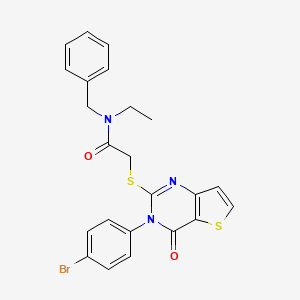N-benzyl-2-((3-(4-bromophenyl)-4-oxo-3,4-dihydrothieno[3,2-d]pyrimidin-2-yl)thio)-N-ethylacetamide