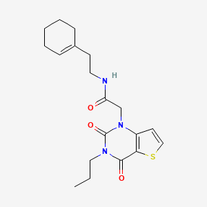 N-(2-(cyclohex-1-en-1-yl)ethyl)-2-(2,4-dioxo-3-propyl-3,4-dihydrothieno[3,2-d]pyrimidin-1(2H)-yl)acetamide