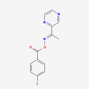 2-{[(4-Fluorobenzoyl)oxy]ethanimidoyl}pyrazine