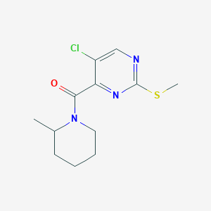 5-Chloro-4-(2-methylpiperidine-1-carbonyl)-2-(methylsulfanyl)pyrimidine