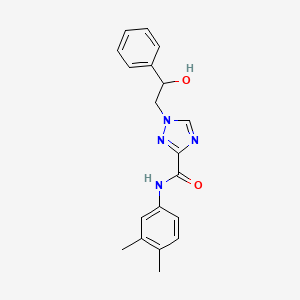 molecular formula C19H20N4O2 B2923760 N-(3,4-二甲苯基)-1-(2-羟基-2-苯乙基)-1H-1,2,4-三唑-3-甲酰胺 CAS No. 2109420-03-1