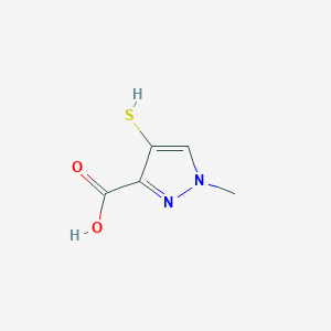 1-Methyl-4-sulfanylpyrazole-3-carboxylic acid