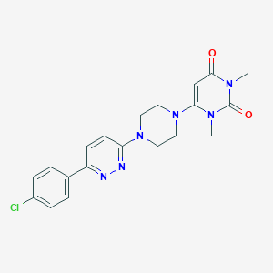 6-[4-[6-(4-Chlorophenyl)pyridazin-3-yl]piperazin-1-yl]-1,3-dimethylpyrimidine-2,4-dione