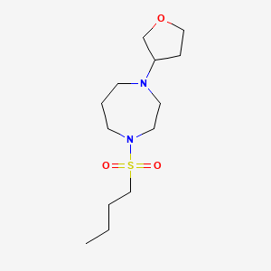 molecular formula C13H26N2O3S B2923774 1-(Butylsulfonyl)-4-(tetrahydrofuran-3-yl)-1,4-diazepane CAS No. 2309307-64-8