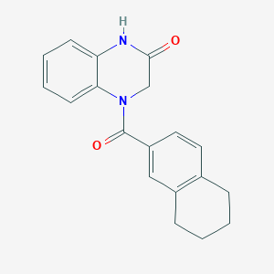 molecular formula C19H18N2O2 B2923779 4-(5,6,7,8-tetrahydronaphthalene-2-carbonyl)-3,4-dihydroquinoxalin-2(1H)-one CAS No. 952812-48-5