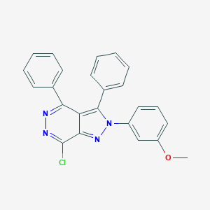 7-chloro-2-(3-methoxyphenyl)-3,4-diphenyl-2H-pyrazolo[3,4-d]pyridazine