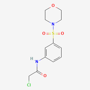 molecular formula C12H15ClN2O4S B2923790 2-氯-N-[3-(吗啉-4-磺酰基)-苯基]-乙酰胺 CAS No. 379255-30-8