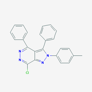 molecular formula C24H17ClN4 B292380 7-chloro-2-(4-methylphenyl)-3,4-diphenyl-2H-pyrazolo[3,4-d]pyridazine 