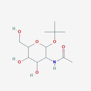 molecular formula C12H23NO6 B2923803 N-((2S,3R,4R,5S,6R)-2-(tert-butoxy)-4,5-dihydroxy-6-(hydroxymethyl)tetrahydro-2H-pyran-3-yl)acetamide CAS No. 1093406-53-1