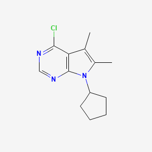 4-chloro-7-cyclopentyl-5,6-dimethyl-7H-pyrrolo[2,3-d]pyrimidine