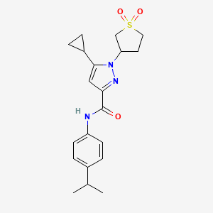 5-cyclopropyl-1-(1,1-dioxidotetrahydrothiophen-3-yl)-N-(4-isopropylphenyl)-1H-pyrazole-3-carboxamide